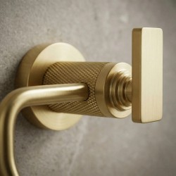 Uchwyt na papier toaletowy 81305 Rivo Złoty Szczotkowany