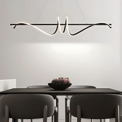 Lampa WISZĄCA LED LHJ023-CP 120 cm CZARNA