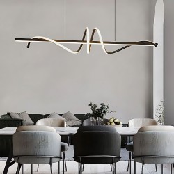 Lampa WISZĄCA LED LHJ023-CP 120 cm CZARNA