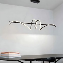 Lampa WISZĄCA LED LHJ023-CP 120 cm CZARNA