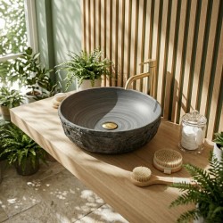 Umywalka nablatowa Rea Babilon Silver