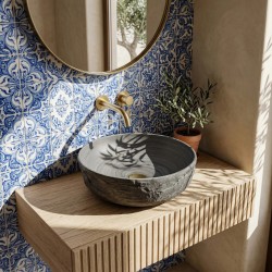 Umywalka nablatowa Rea Babilon Silver