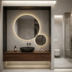 LUSTRO ŚCIENNE LED R-9045 90cm + 45cm