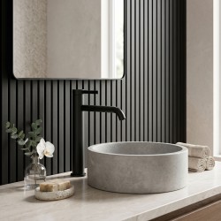 Bateria umywalkowa Rea Rivo Czarna Wysoka