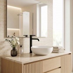 Bateria umywalkowa Rea Rivo Czarna Wysoka