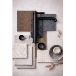 Bateria umywalkowa Rea Rivo Czarna Wysoka