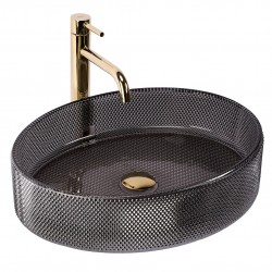 Umywalka nablatowa REA Mirella Black