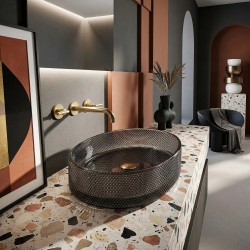 Umywalka nablatowa REA Mirella Black