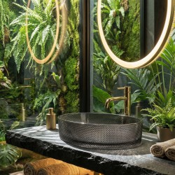 Umywalka nablatowa REA Mirella Black