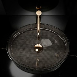 Umywalka nablatowa REA Mirella Black