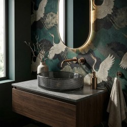 Umywalka nablatowa REA Mirella Black