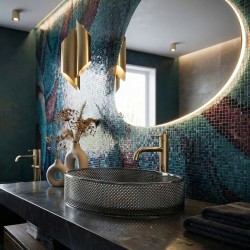 Umywalka nablatowa REA Mirella Black