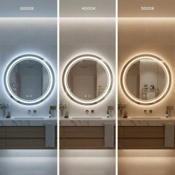 Lustro ścienne LED SOFT 90