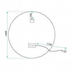 Lustro ścienne LED SOFT 60