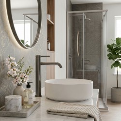 Bateria umywalkowa Rea Rivo Tytan Wysoka