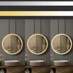 LUSTRO ŚCIENNE LED 50cm MMJ Złote Szczotkowane