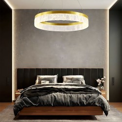 Lampa wisząca LHJ046-CP 50 cm ZŁOTA