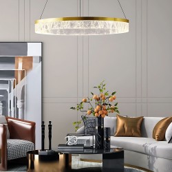 Lampa wisząca LHJ046-CP 50 cm ZŁOTA