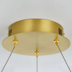 Lampa wisząca LHJ046-CP 50 cm ZŁOTA