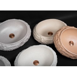 Umywalka nablatowa Rea Mika Warm Beige