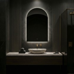 Lustro ścienne LED 90x60cm TOP-1