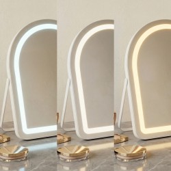 Lustro LED GLAM White 40x45cm