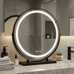 Lustro LED MAKE-UP Black 50 cm
