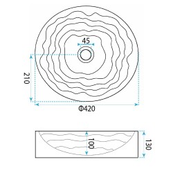 Umywalka nablatowa Rea Calla