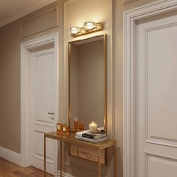 KINKIET ŁAZIENKOWY LED APP1937-2W Złoty