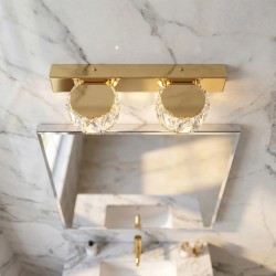 KINKIET ŁAZIENKOWY LED APP1937-2W Złoty