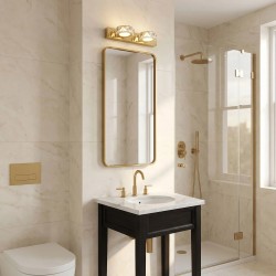 KINKIET ŁAZIENKOWY LED APP1937-2W Złoty