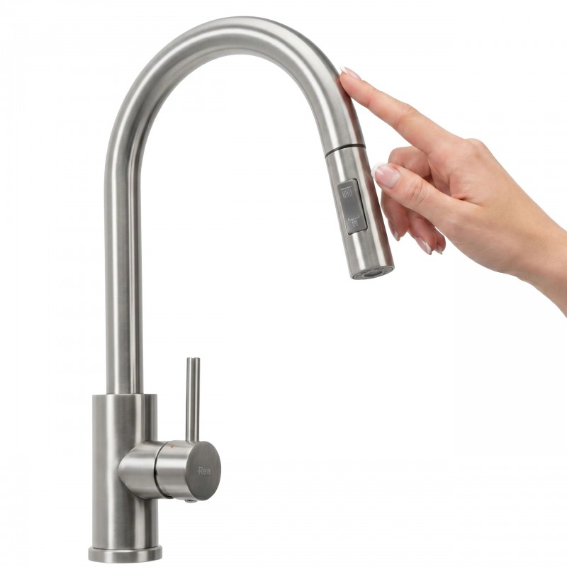 Bateria kuchenna Rea Fresh Touch Nikiel Szczotkowany