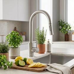 Bateria kuchenna Rea Fresh Touch Nikiel Szczotkowany