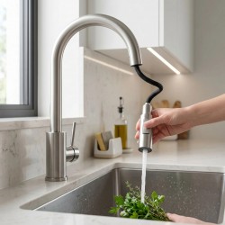 Bateria kuchenna Rea Fresh Touch Nikiel Szczotkowany