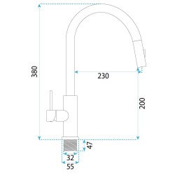 Bateria kuchenna Rea Ontario Nikiel Szczotkowany