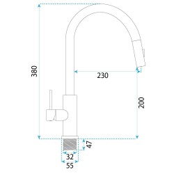 Bateria kuchenna Rea Ontario Czarna