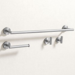 Zestaw akcesoriów łazienkowych Ari Nikiel Szczotkowany 4 elementy