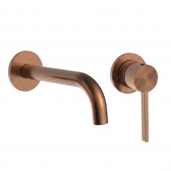Bateria Umywalkowa Podtynkowa Rea Foster Miedź Szczotkowana