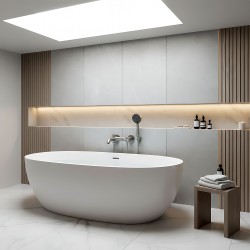 Bateria wannowa REA FOSTER Nikiel Szczotkowany