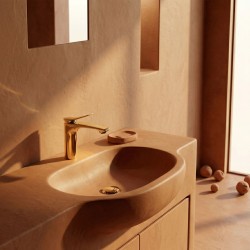 Bateria Umywalkowa PREMIUM REA Vision Złota Niska