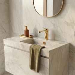 Bateria Umywalkowa PREMIUM REA Vision Złota Niska