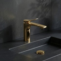 Bateria Umywalkowa PREMIUM REA Vision Złota Niska