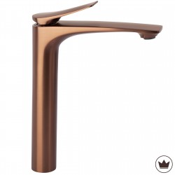 Bateria Umywalkowa PREMIUM REA Vision Miedź Szczotkowana Wysoka