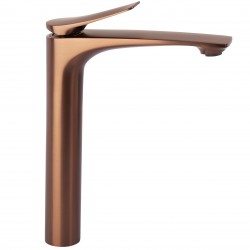 Bateria Umywalkowa PREMIUM REA Vision Miedź Szczotkowana Wysoka