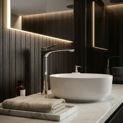 Bateria Umywalkowa PREMIUM REA Vision Chrom Wysoka