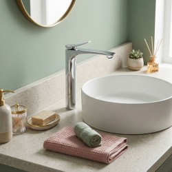 Bateria Umywalkowa PREMIUM REA Vision Chrom Wysoka