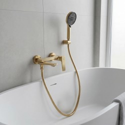 Bateria Wannowa PREMIUM REA Prime Złota Szczotkowana