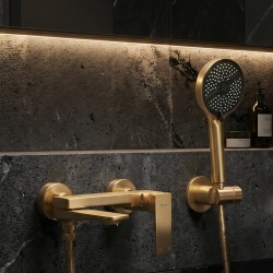 Bateria Wannowa PREMIUM REA Prime Złota Szczotkowana