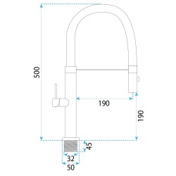Bateria kuchenna Rea Viera Złota Szczotkowana