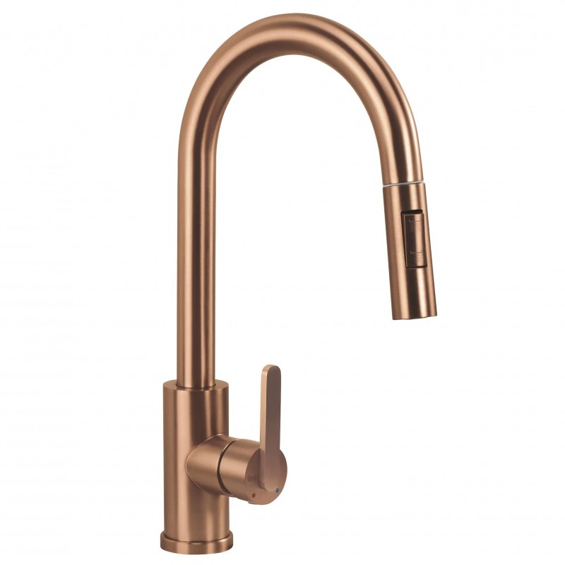 Bateria kuchenna Rea Ontario Miedź Szczotkowana